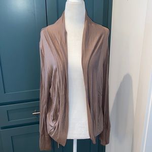 NWOT RDI Cocoon Open Cardigan in Taupe